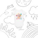 1st Birthday T-Shirt - Pastel Globe & Balloons - Baby Boy or Girl Birthday Outfit - Soft Cotton Toddler Tee - Keepsake Gift