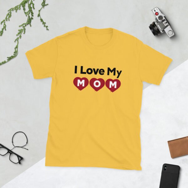 Mothers Day I Love My MOM T-shirt Women T-Shirt Top - Mama Tee, Mom Shirt, Mom Lover Top - Image 7