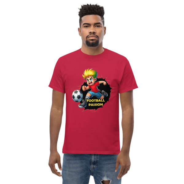 Football Passion T-Shirt | Energetic Soccer Fan Tee, Cartoon Sports Shirt, Game Day Outfit - Image 15