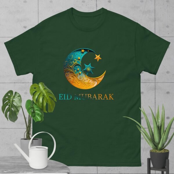 Eid Mubarak Crescent Moon & Star T-Shirt – Islamic Festive Tee, Ramadan & Eid Gift, Muslim Celebration Shirt - Image 8