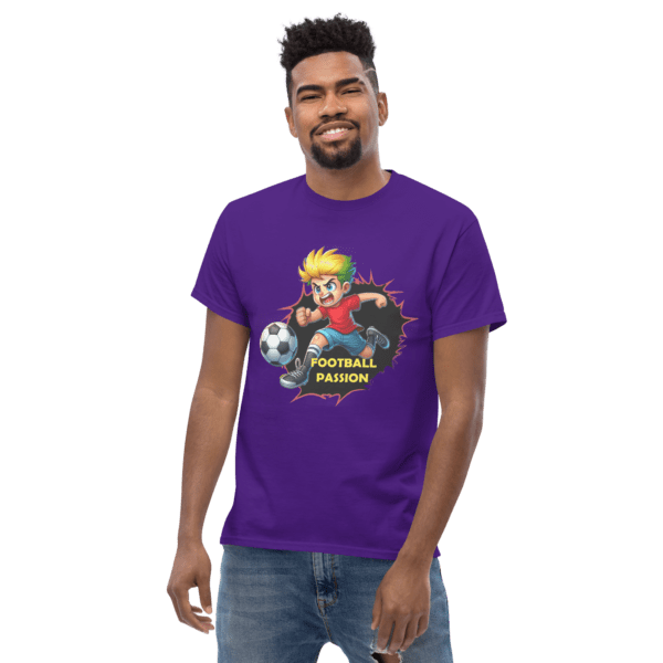 Football Passion T-Shirt | Energetic Soccer Fan Tee, Cartoon Sports Shirt, Game Day Outfit - Image 4