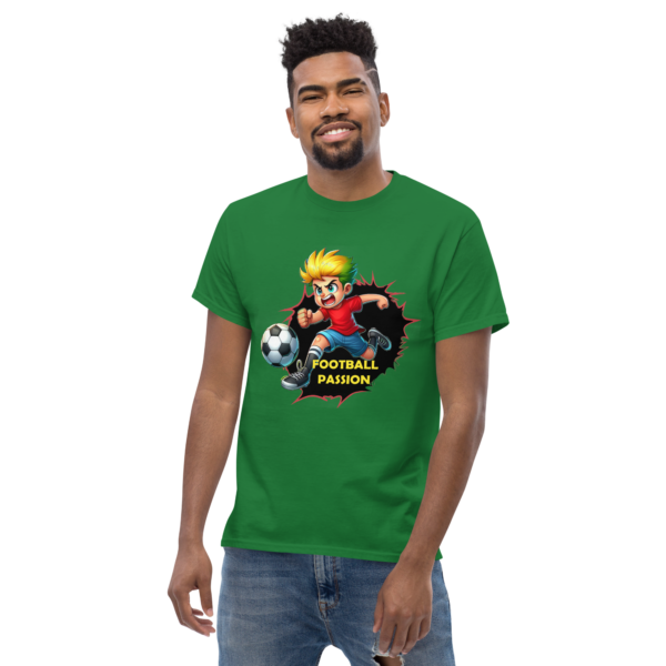 Football Passion T-Shirt | Energetic Soccer Fan Tee, Cartoon Sports Shirt, Game Day Outfit - Image 32