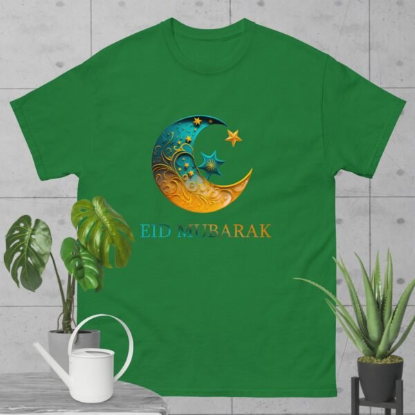 Eid Mubarak Crescent Moon & Star T-Shirt – Islamic Festive Tee, Ramadan & Eid Gift, Muslim Celebration Shirt - Image 11