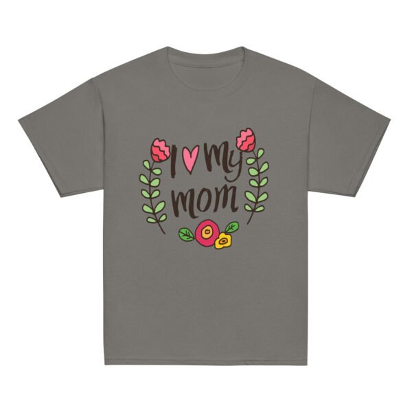 I Love My Mom Women’s Mothers Day T-shirt– Chic & Minimalist Festival Outfit - Image 8