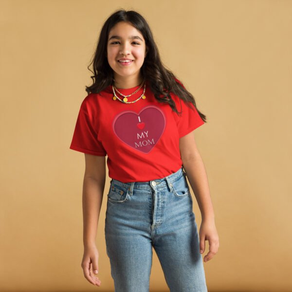 I Love My Mom Mothers Day T-shirt Women T-Shirt Mama Tee, Mom Shirt, Mom Lover Tee Top Girls T-shirt - Image 16