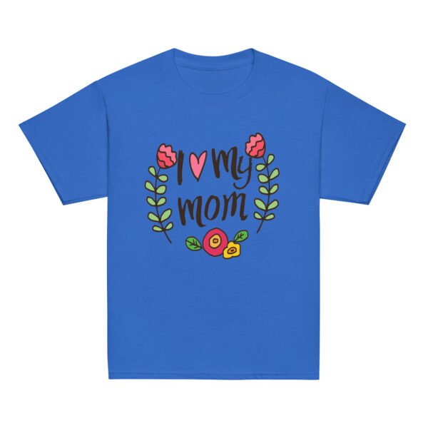 I Love My Mom Women’s Mothers Day T-shirt– Chic & Minimalist Festival Outfit - Image 7