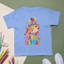 Whimsical Cartoon Fish Kids Birthday T-Shirt Fun Party Tee for Boys & Girls Cute Ocean-Themed Gift Soft & Comfortable Tee