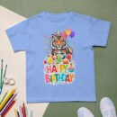 Boys & Girls Whimsical Tiger Birthday T-Shirt Fun Animal Party Outfit Kids Soft Cotton Perfect Birthday Gift