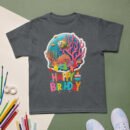 Kids Birthday Underwater T-Shirt Ocean Theme Boys & Girls Party Tee Fish & Coral Reef Design Fun & Colorful Gift