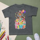 Boys & Girls Whimsical Tiger Birthday T-Shirt Fun Animal Party Outfit Kids Soft Cotton Perfect Birthday Gift