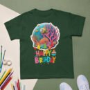 Kids Birthday Underwater T-Shirt Ocean Theme Boys & Girls Party Tee Fish & Coral Reef Design Fun & Colorful Gift