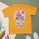 Pink Sailboat Kids Birthday T-Shirt Nautical Theme Party Tee Cute & Colorful Celebration Shirt Fun Birthday Gift for Boys & Girls