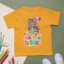 Boys & Girls Whimsical Tiger Birthday T-Shirt Fun Animal Party Outfit Kids Soft Cotton Perfect Birthday Gift