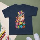 Whimsical Cartoon Fish Kids Birthday T-Shirt Fun Party Tee for Boys & Girls Cute Ocean-Themed Gift Soft & Comfortable Tee