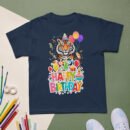 Boys & Girls Whimsical Tiger Birthday T-Shirt Fun Animal Party Outfit Kids Soft Cotton Perfect Birthday Gift