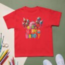 Whimsical Alien Kids Birthday T-Shirt Cute Cartoon Party Tee for Boys & Girls Top Fun & Colorful Celebration Shirt