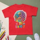 Kids Birthday Underwater T-Shirt Ocean Theme Boys & Girls Party Tee Fish & Coral Reef Design Fun & Colorful Gift