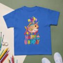 Whimsical Cartoon Fish Kids Birthday T-Shirt Fun Party Tee for Boys & Girls Cute Ocean-Themed Gift Soft & Comfortable Tee