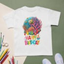 Kids Birthday Underwater T-Shirt Ocean Theme Boys & Girls Party Tee Fish & Coral Reef Design Fun & Colorful Gift